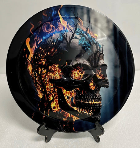 Skull Fire 14" Air Cleaner Cover Lid