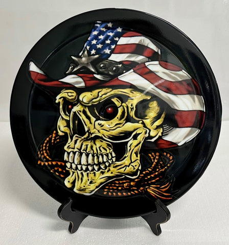 Cowboy Skull 14" Air Cleaner Cover Lid