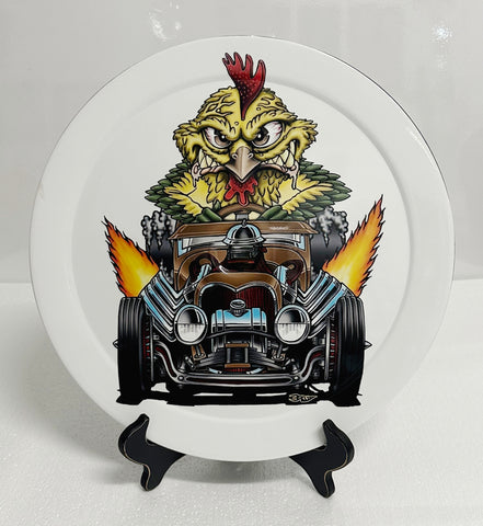 Hot Rod Rooster 14" Air Cleaner Cover Lid
