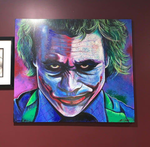The Joker Oil On Canvas Bill Lopa