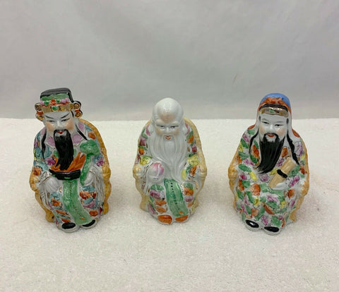 Chinese Wise Old Men Porcelain Figures