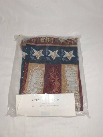 American Flag Acrylic Throw Blanket 60" X 50"