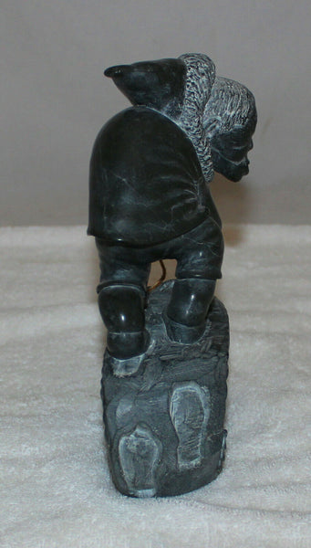 Kulik Art Inuit Johnny Akuliak Looking For Seal