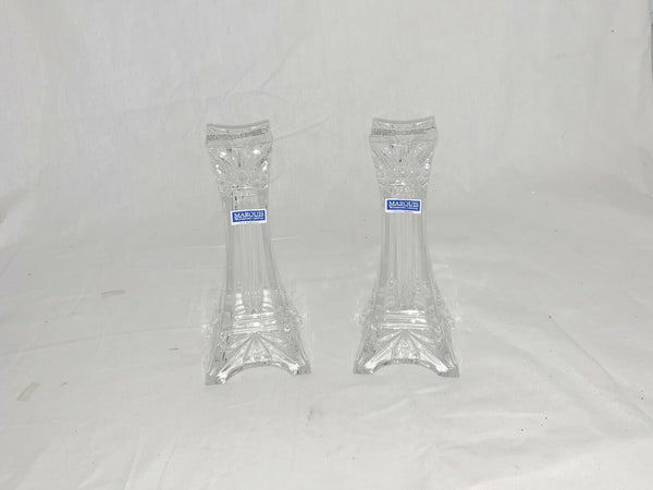 Waterford Marquis Crystal Odyssey 7" Pillar Candle Holders