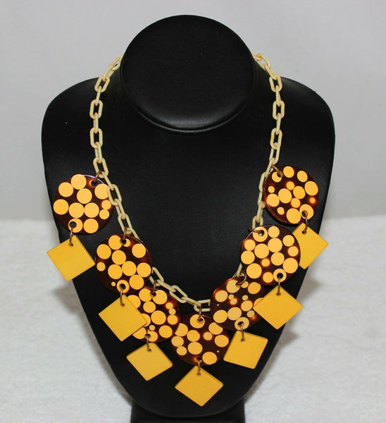 Jan Carlin Bakelite Dot Necklace