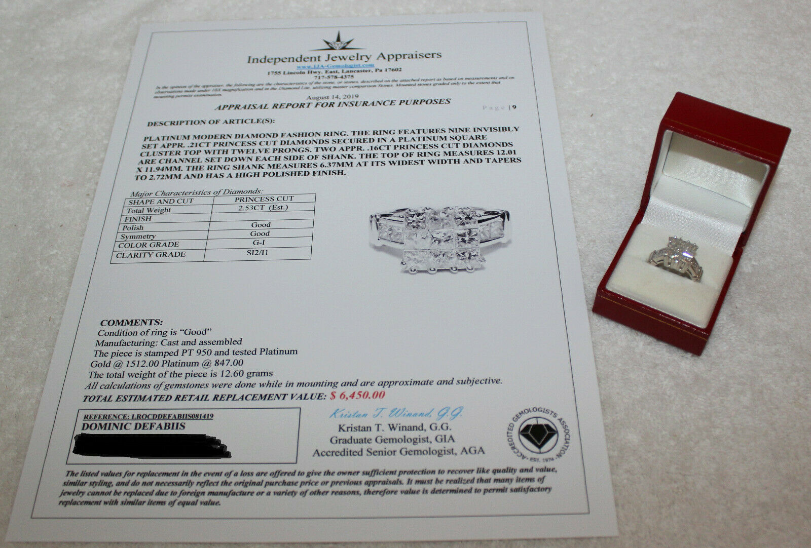 Platinum Diamond Ring