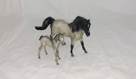 Breyer Reeves Gray Black Stallion Horse And Foal
