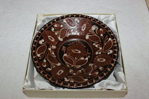 Asian Pottery Floral Bowl