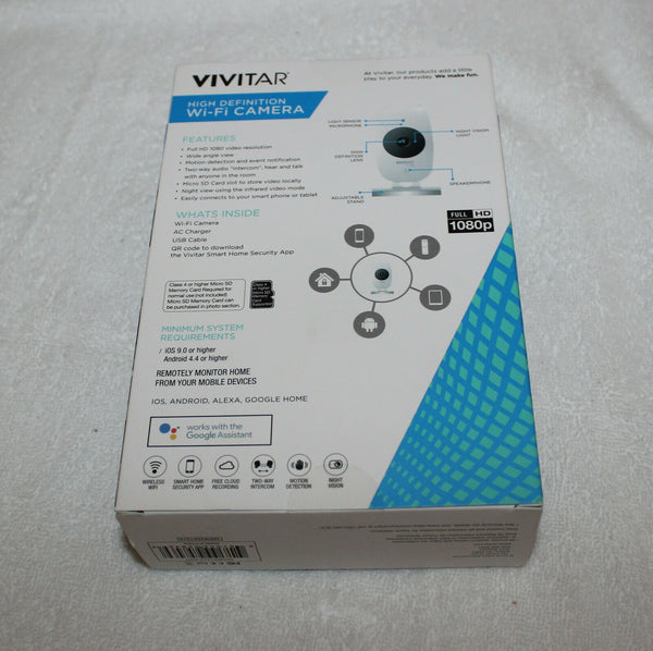 Vivitar IPC 113 Smart Security High Definition Camera 1080p