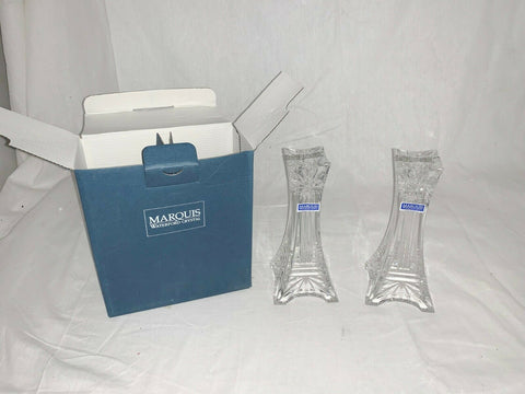 Waterford Marquis Crystal Odyssey 7" Pillar Candle Holders