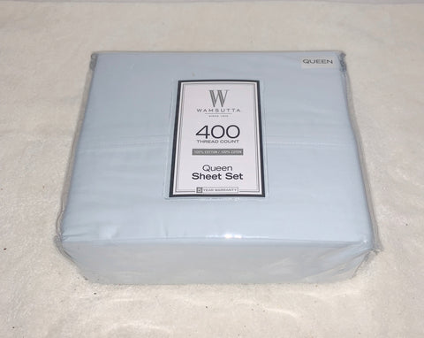 Wamsutta Queen Sheet Set 400 Tread Count Sky Blue