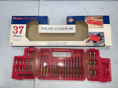 Master Mechanic Drill Bit 37 Piece Accessory Kit