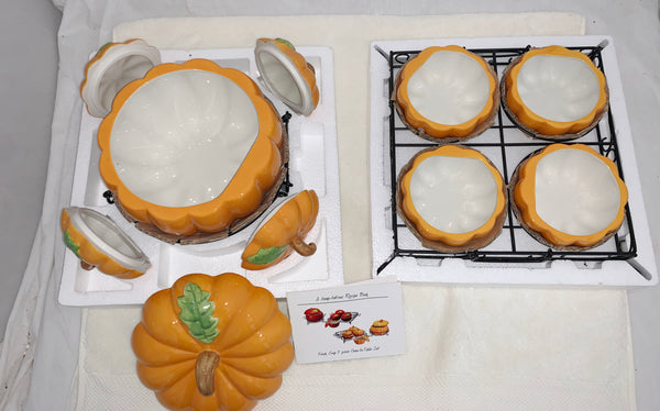 Temptations Pumpkin Ovenware Bowls Tara